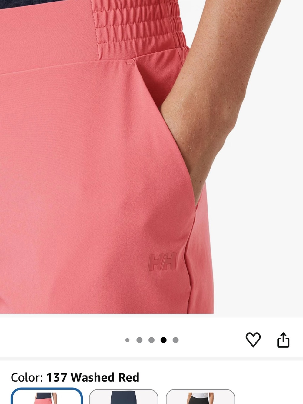 Helly Hansen Washed Coral-Pink Women's Stretch Thalia 2.0 weekend pants